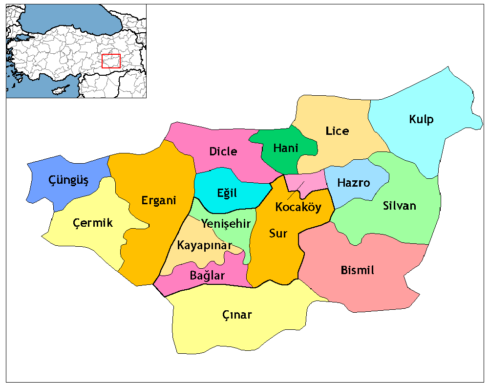 Geographische Gebiet  Diyarbakır