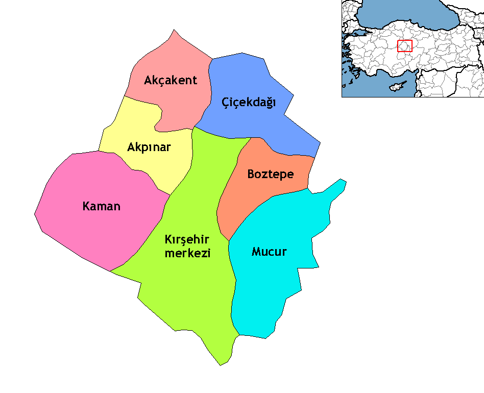 Geographische Gebiet Kırşehir