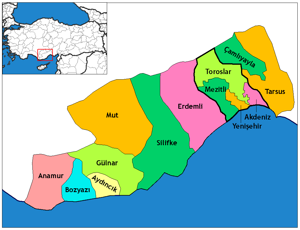 Geographische Gebiet Mersin