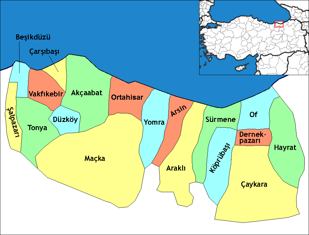 Geographische Gebiet Trabzon